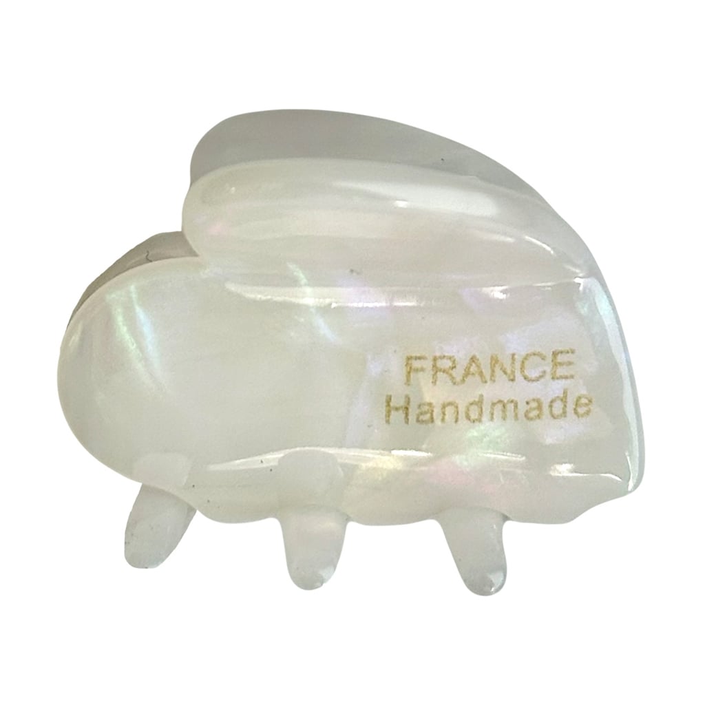 Заколка для волосся NYU.NYU France Hair Clip Heart Краб, Pearl, 3.5*3 см (FR01HCHP01)
