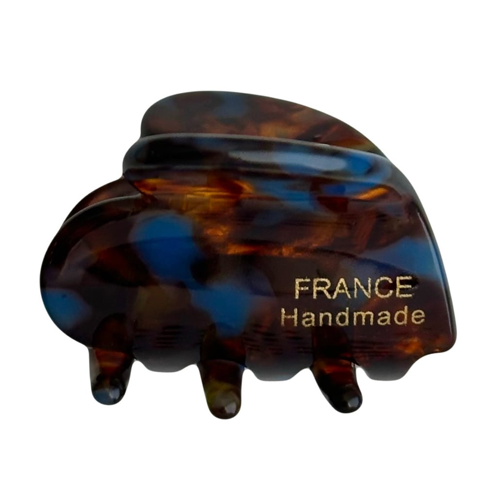 Заколка для волосся NYU.NYU France Hair Clip Heart Краб, Marble-Blue, 3.5*3 см (FR02HCHM02)