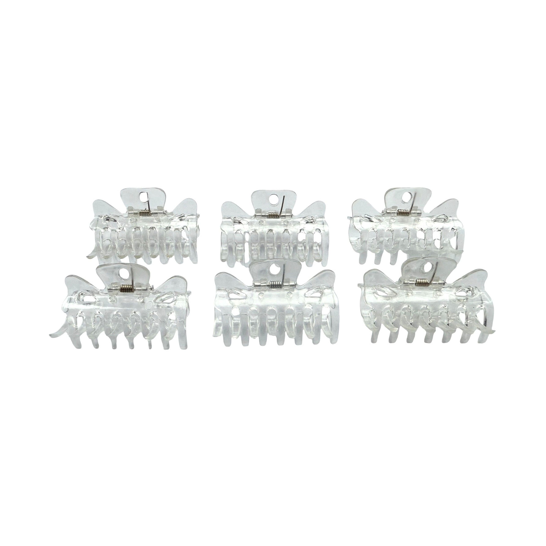 Заколка для волосся Zauber-manicure Краб, прозорий, 6 шт (06-105-6)