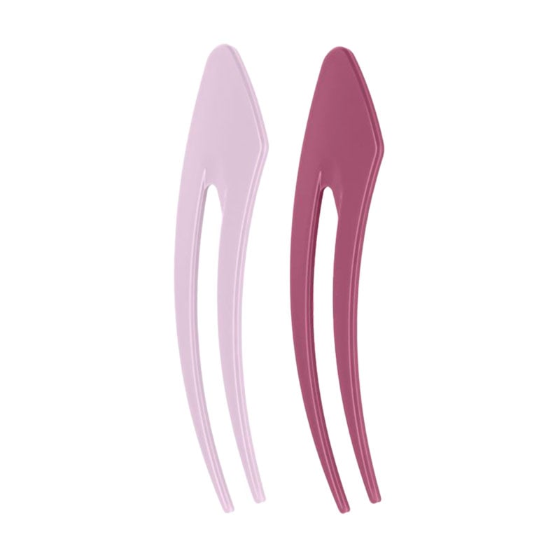 Заколка-шпилька для волосся Janeke Small Hair Pins, 12.5 см (рожева, 1 шт + рожевий нюд, 1 шт)
