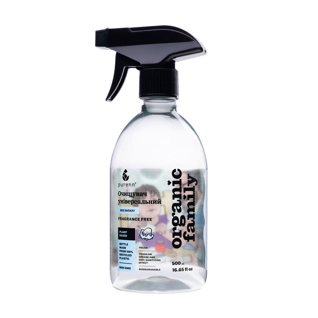 Засіб для чищення Purenn Organic Family Fragrance Free неароматизований, 500 мл