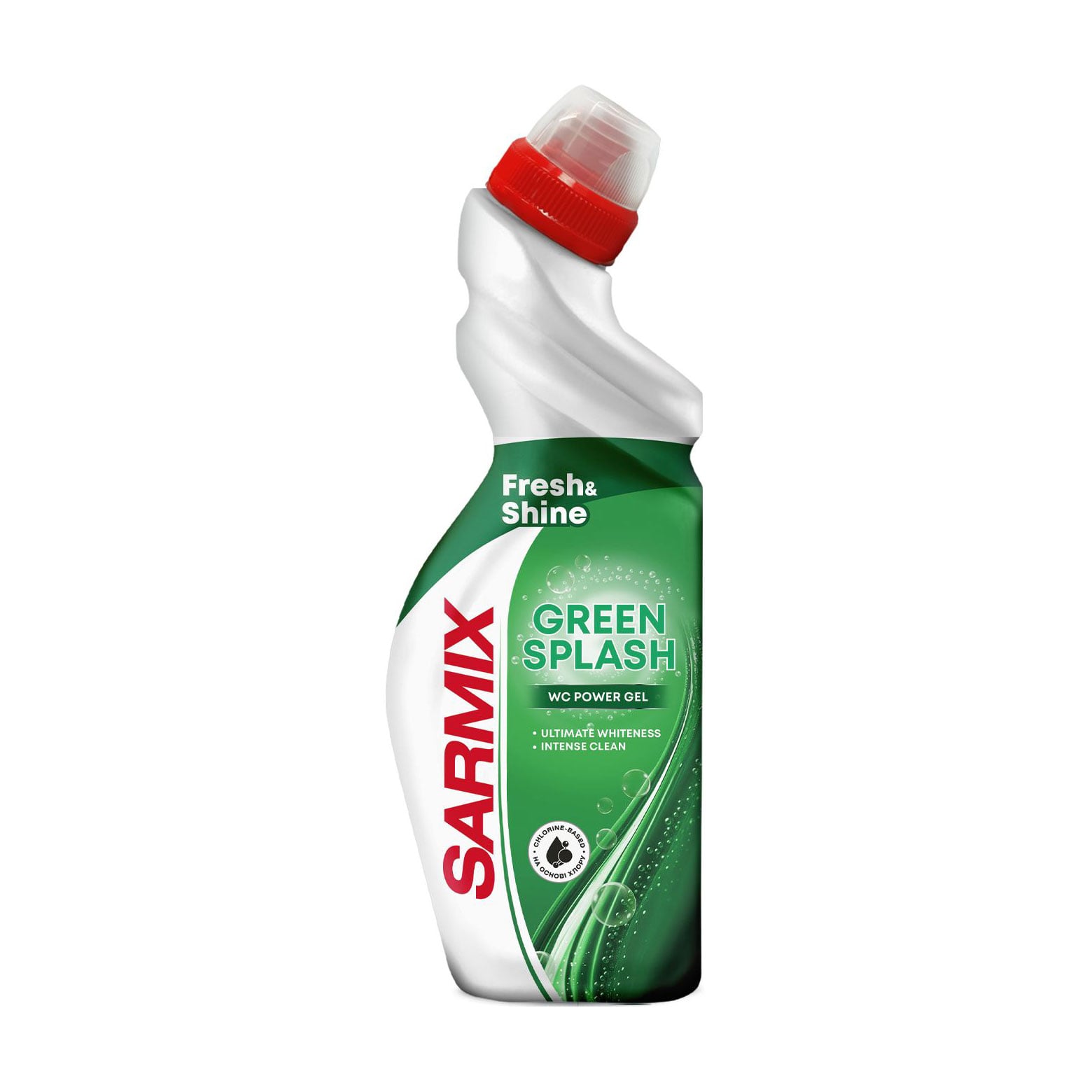 Засіб для чищення сантехніки Sarmix Green Splash, 750 мл