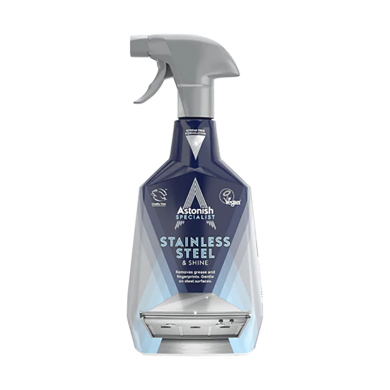 Засіб для чищення та полірування виробів з неіржавкої сталі Astonish Stainless Steel &amp; Shine Clear Waters, 750 мл