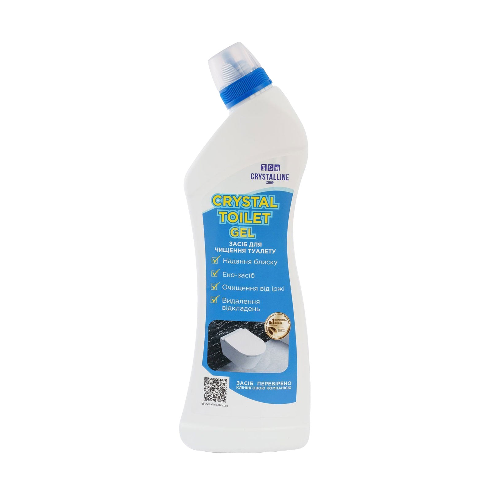 Засіб для чищення унітазів Crystalline Shop Crystal Toilet Gel, 750 мл