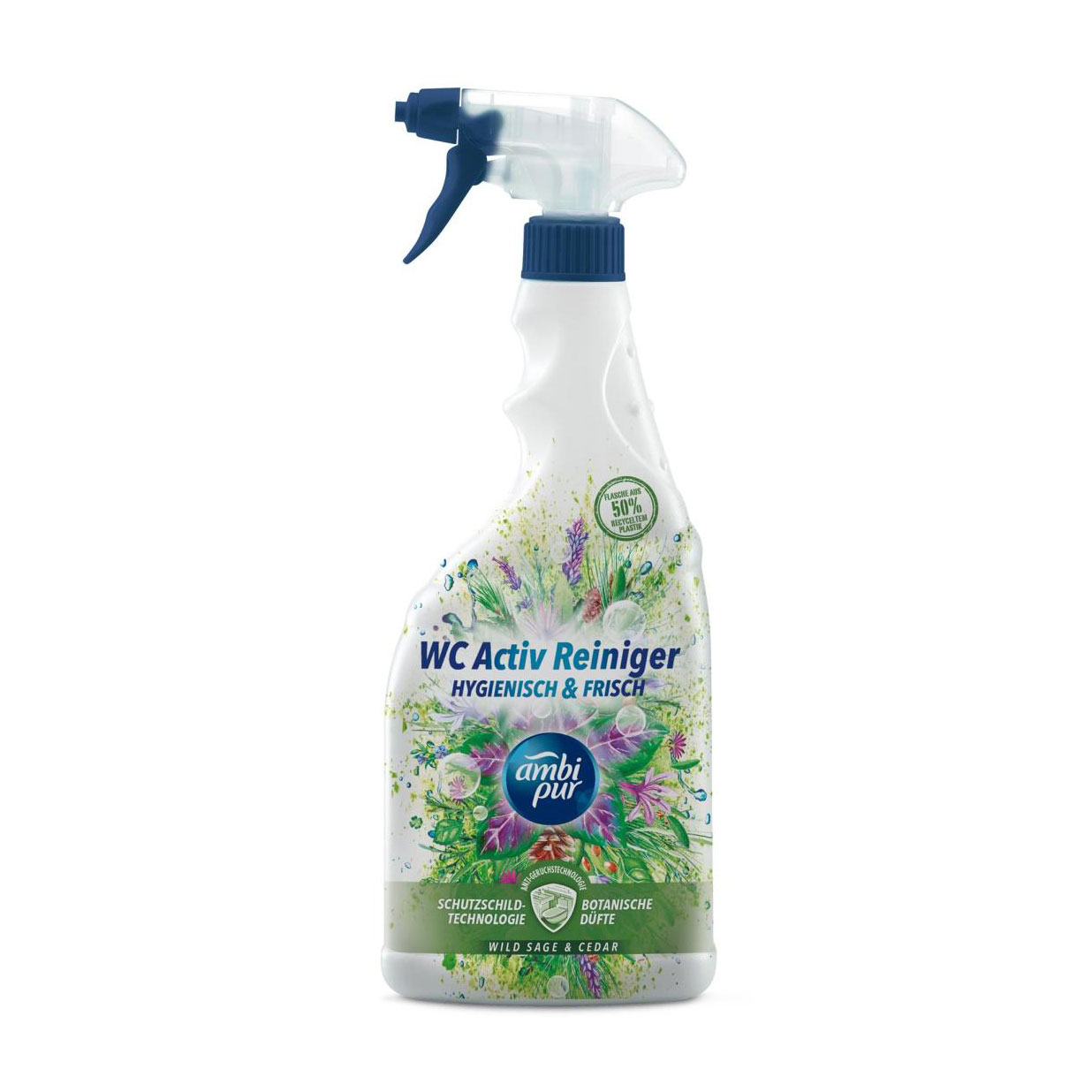 Засіб для чищення ванни та туалету Ambi Pur WC Active Clean Шавлія, 750 мл