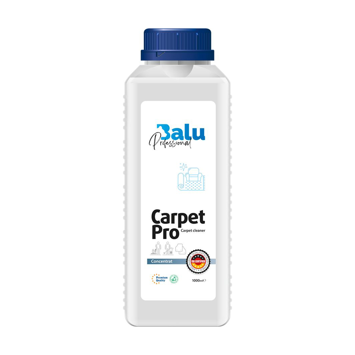 Засіб для чистки килимів, килимових покриттів та м'яких меблів BALU Professional Carpet Pro Concentrat Universal, 1 л