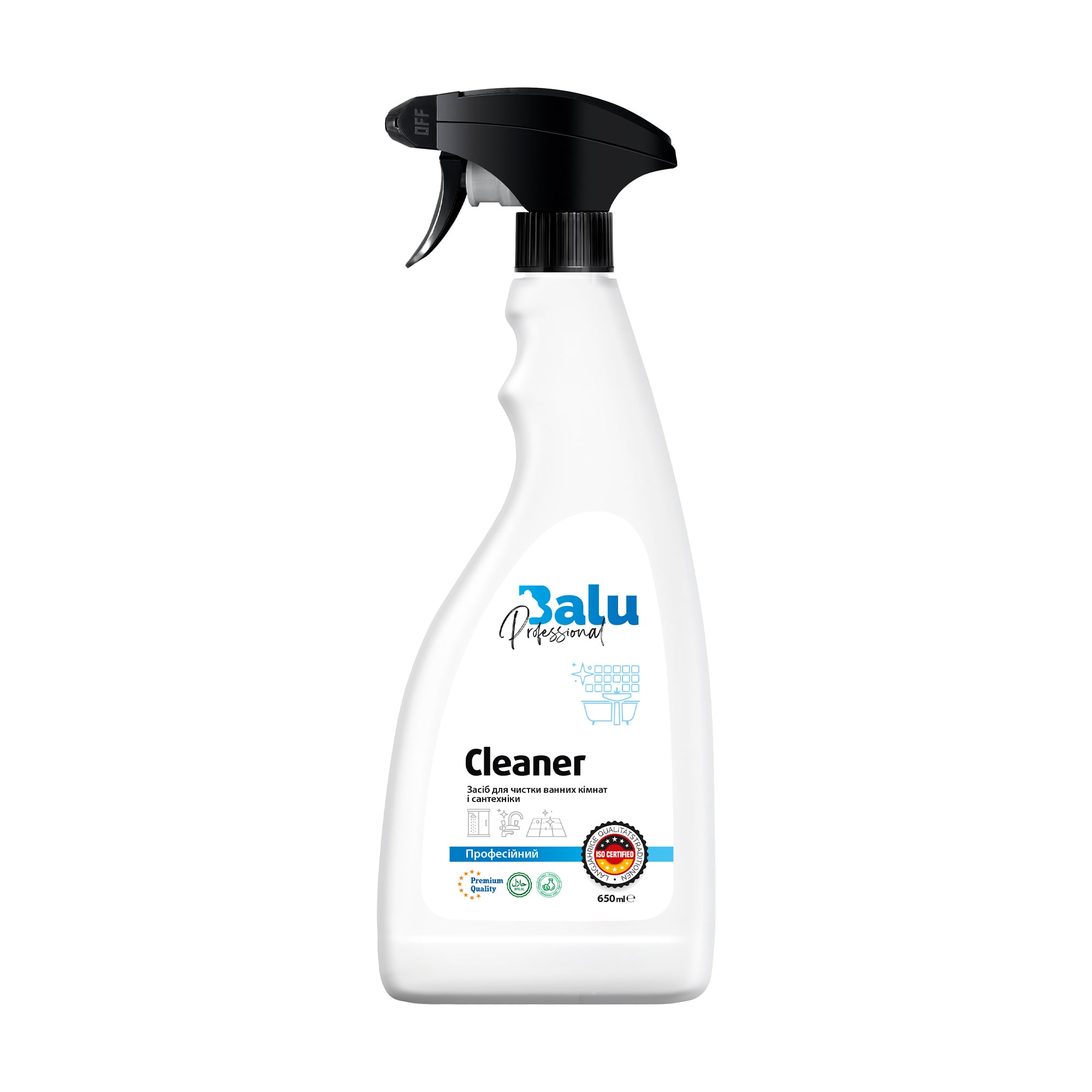 Засіб для чистки ванних кімнат і сантехніки BALU Professional Cleaner, 650 мл
