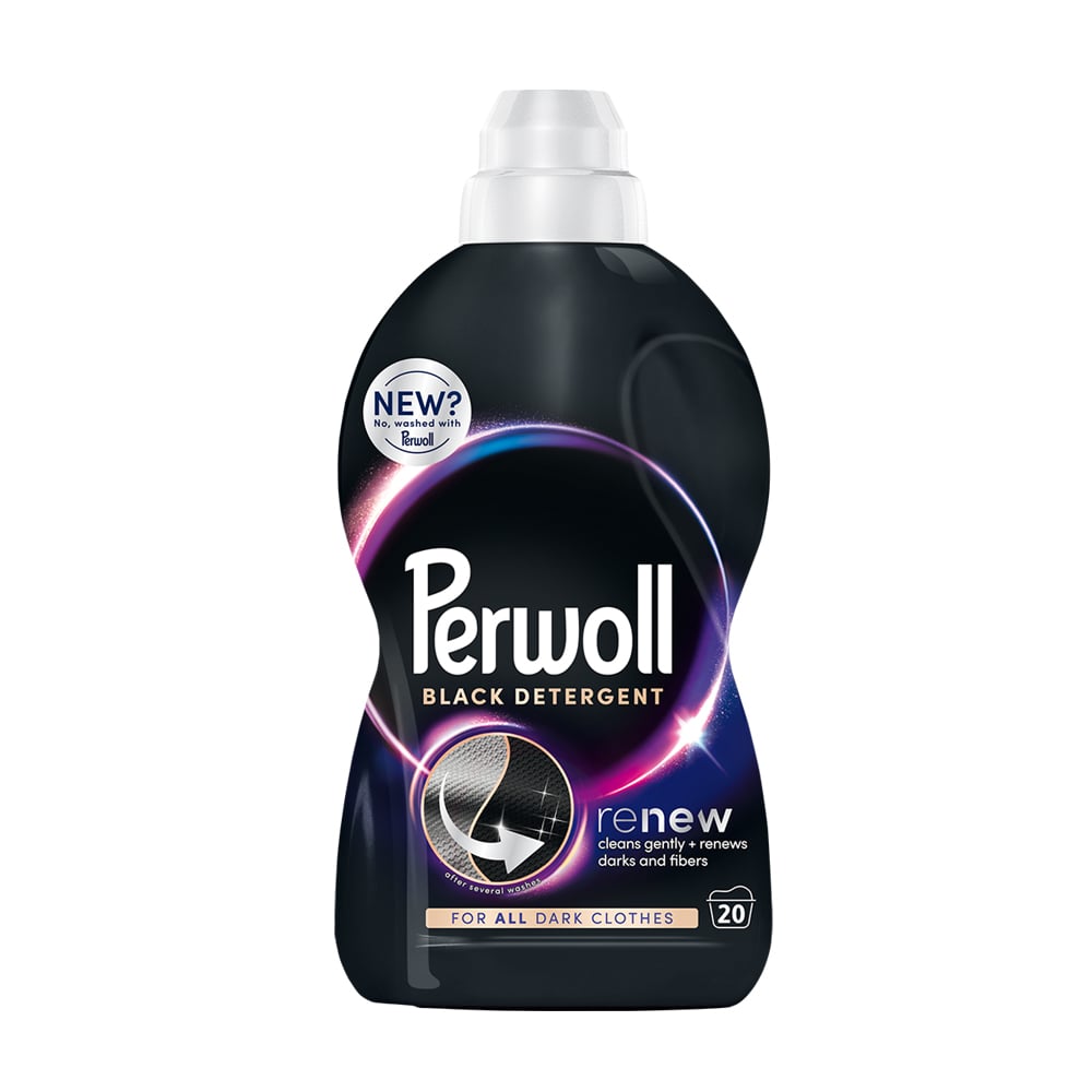 Засіб для делікатного прання Perwoll Renew Black Detergent для темних та чорних речей, 20 циклів прання, 1 л