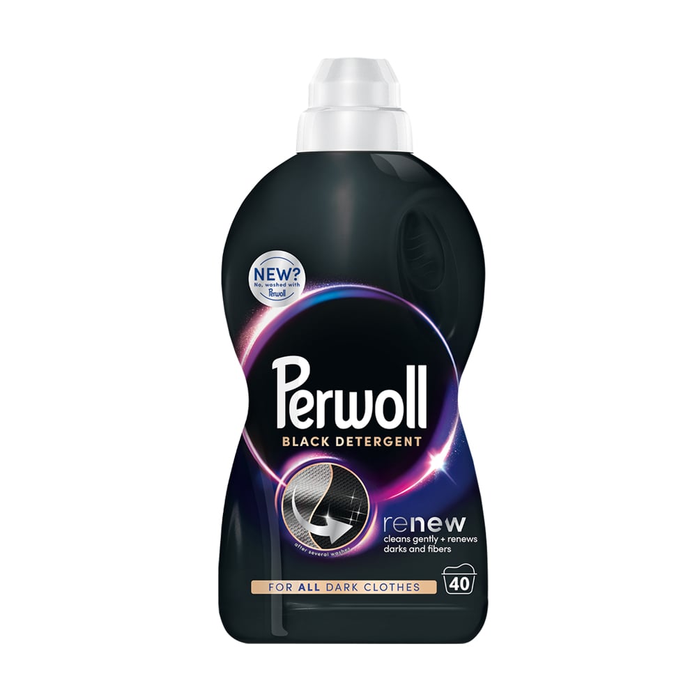Засіб для делікатного прання Perwoll Renew Black Detergent для темних та чорних речей, 40 циклів прання, 2 л