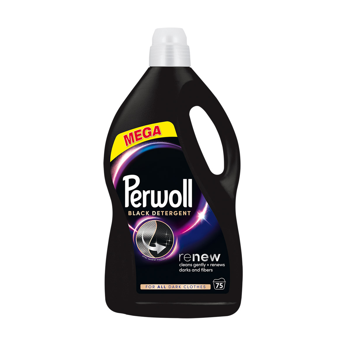 Засіб для делікатного прання Perwoll Renew Black Detergent для темних та чорних речей, 75 циклів прання, 3.75 л