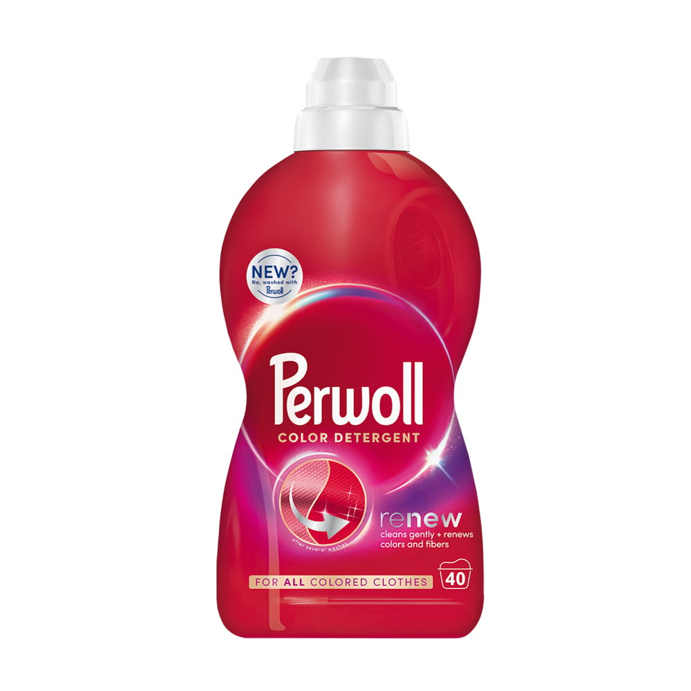 Засіб для делікатного прання Perwoll Renew Color Detergent для кольорових речей, 40 циклів прання, 2 л