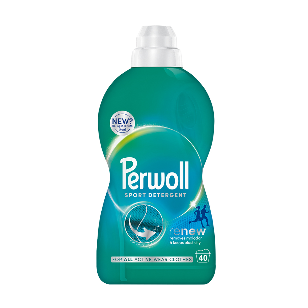 Засіб для делікатного прання Perwoll Renew Sport Detergent Догляд та освіжальний ефект, 40 циклів прання, 2 л