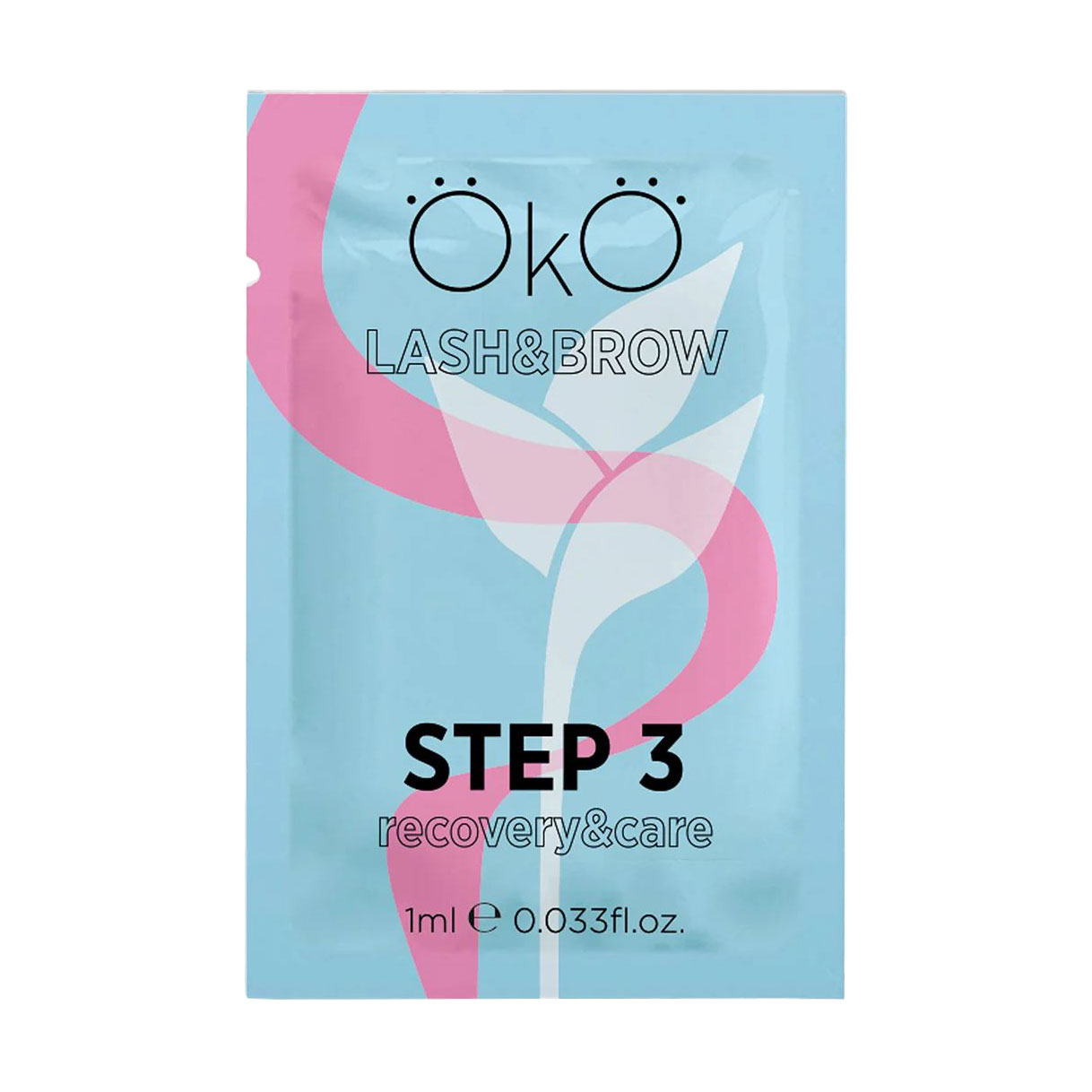 Засіб для ламінування вій та брів OkO Lash &amp; Brow Step 3 Recovery &amp; Care, 1 мл (саше)