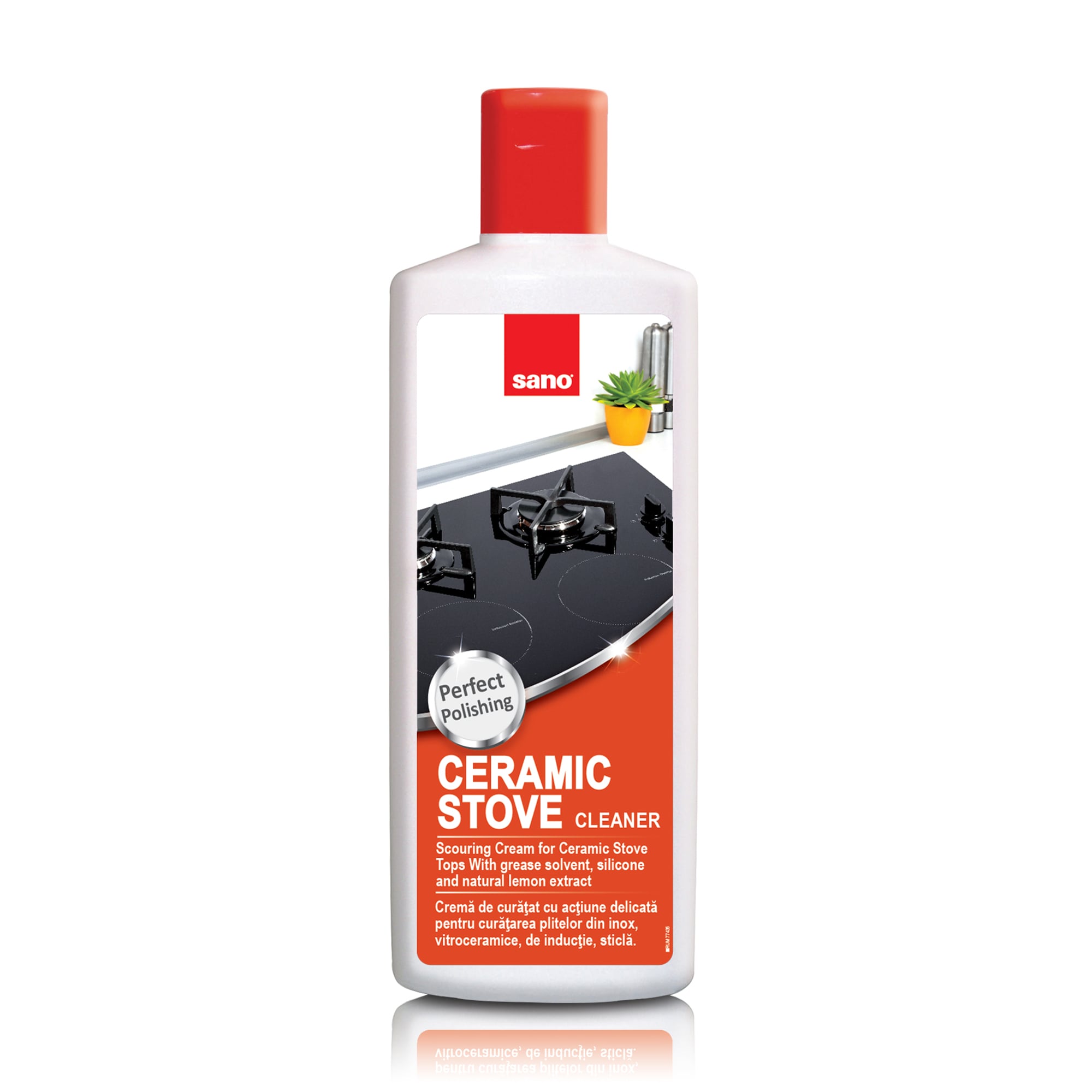 Засіб для миття керамічних плит Sano Ceramic Stove Tops Cleaner, 300 мл