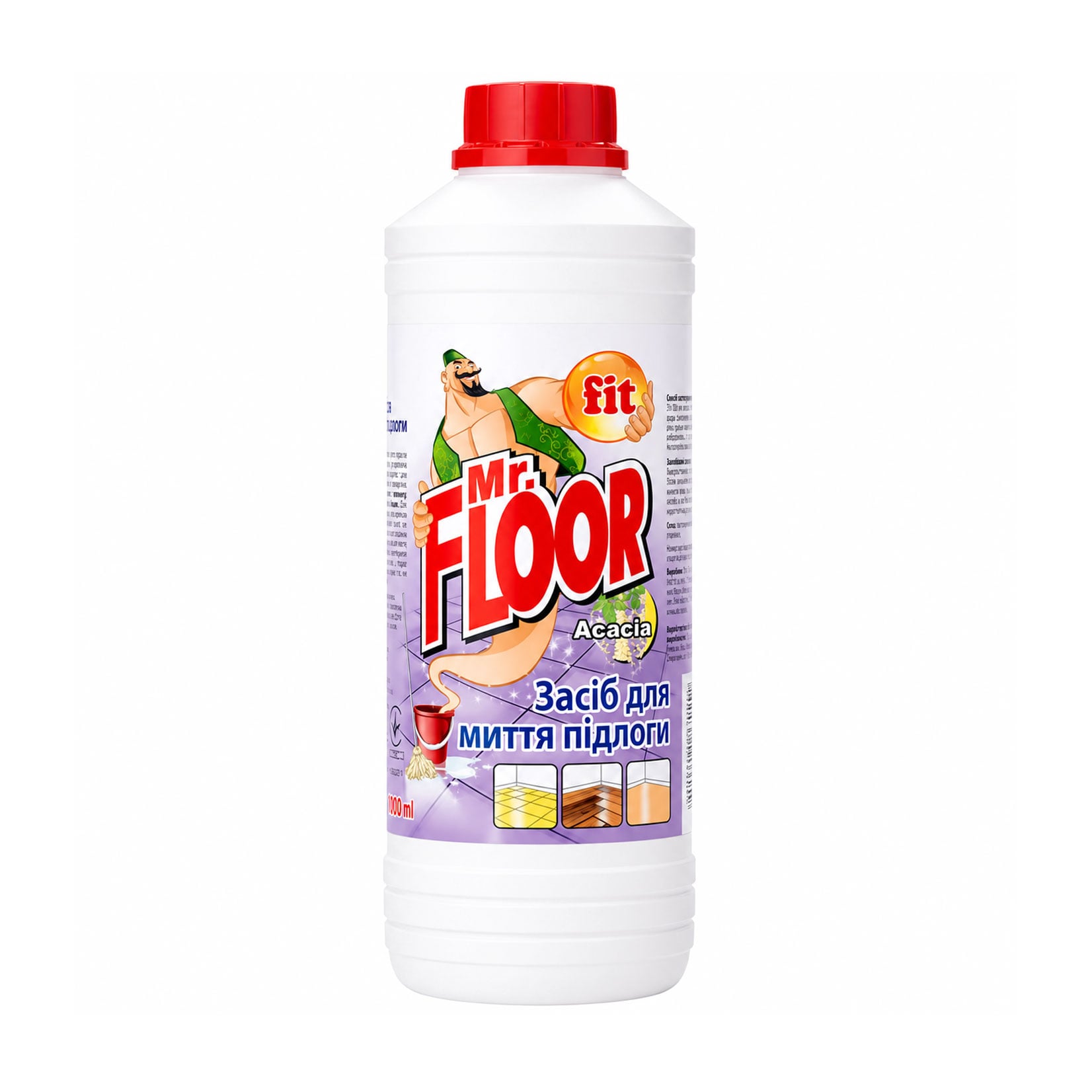Засіб для миття підлоги fit Mr. Floor Акація, 1 л