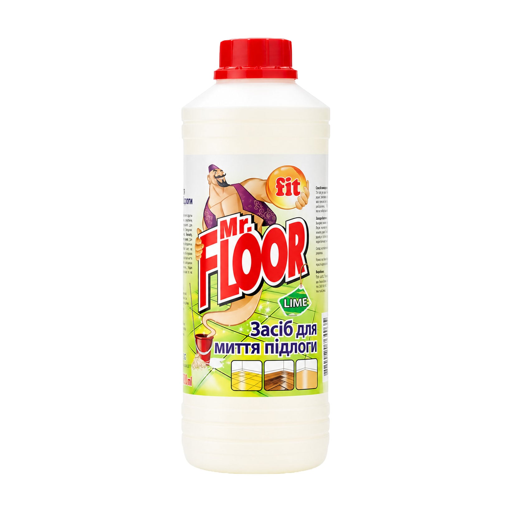 Засіб для миття підлоги fit Mr. Floor Лайм, 1 л