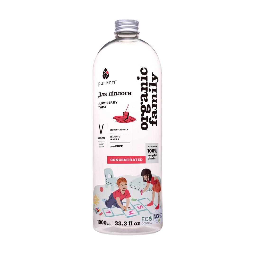 Засіб для миття підлоги Purenn Organic Family Juicy Berry Twist Ягоди, 1 л