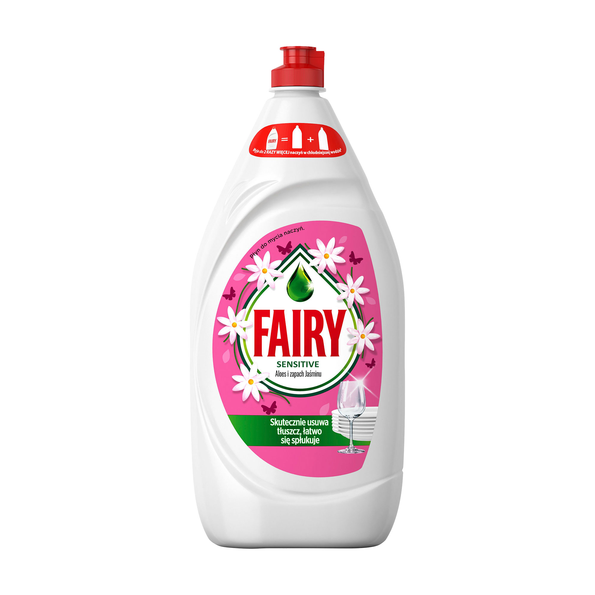 Засіб для миття посуду Fairy Sensitive Алое вера та рожевий жасмин, 1.35 л