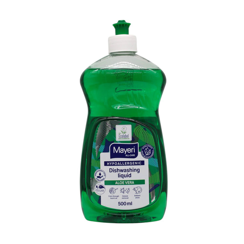 Засіб для миття посуду Mayeri Hypoallergenic Dishwashing Liquid Алое вера, 500 мл