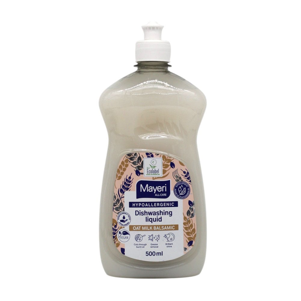 Засіб для миття посуду Mayeri Hypoallergenic Dishwashing Liquid Вівсяне молочко та бальзамік, 500 мл
