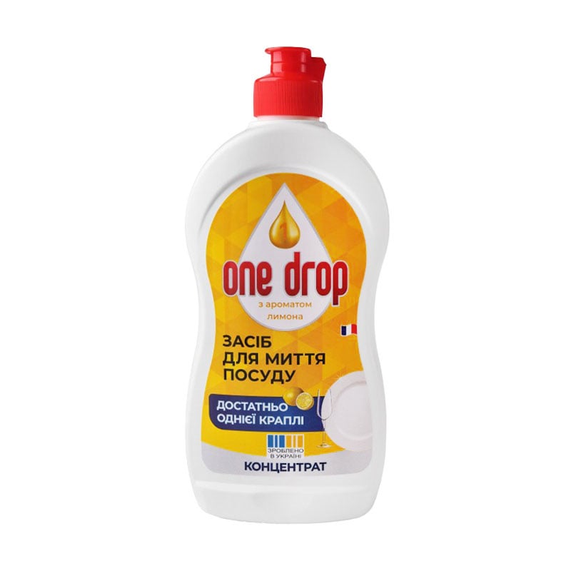 Засіб для миття посуду One Drop Лимон, 500 мл