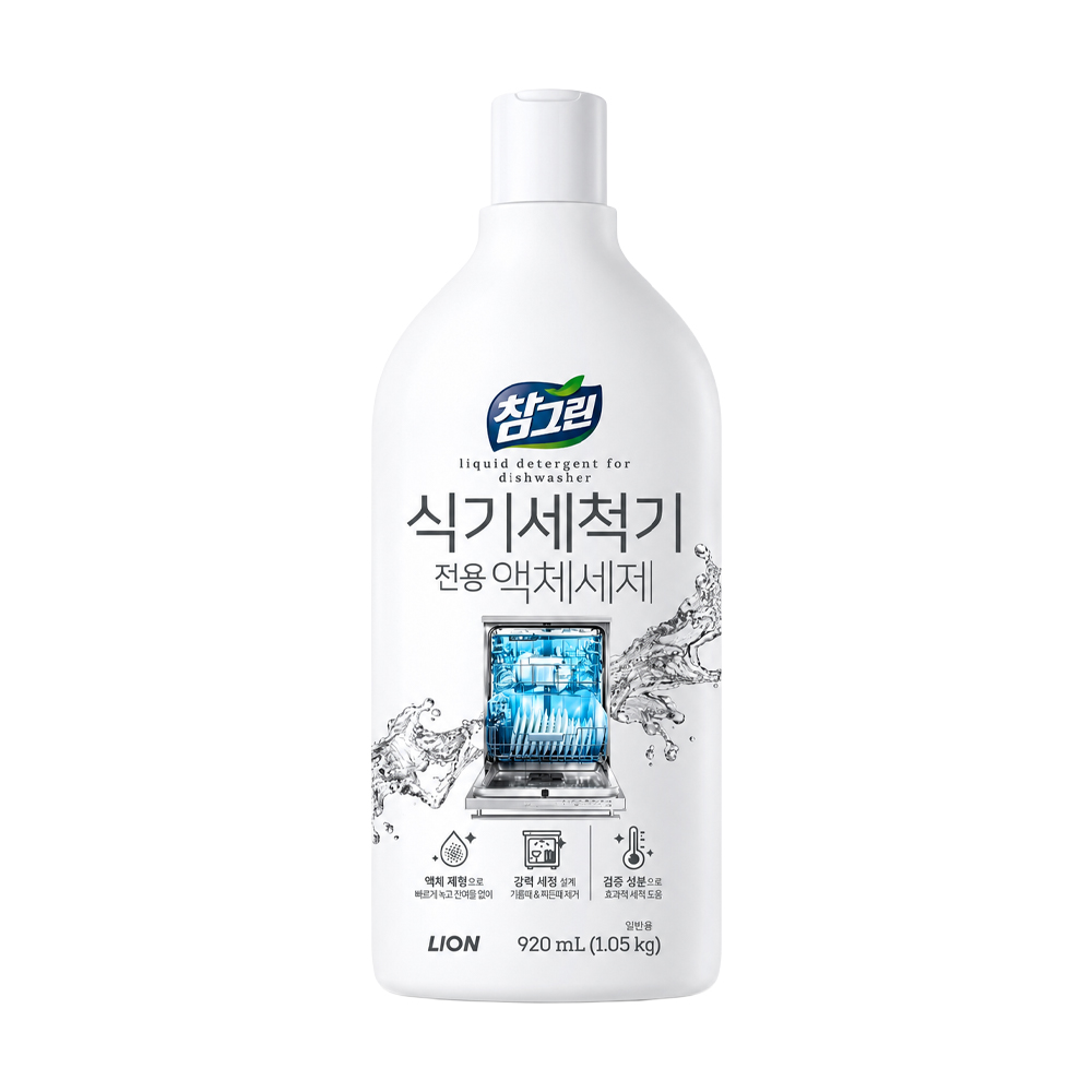 Засіб для миття посуду в посудомийній машині Lion Chamgreen Dishwasher Liquid Detergent з цитрусовим ароматом, 920 мл
