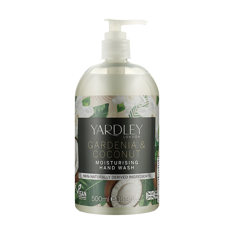 Засіб для миття рук Yardley Gardenia &amp; Coconut Moisturising Hand Wash, 500 мл