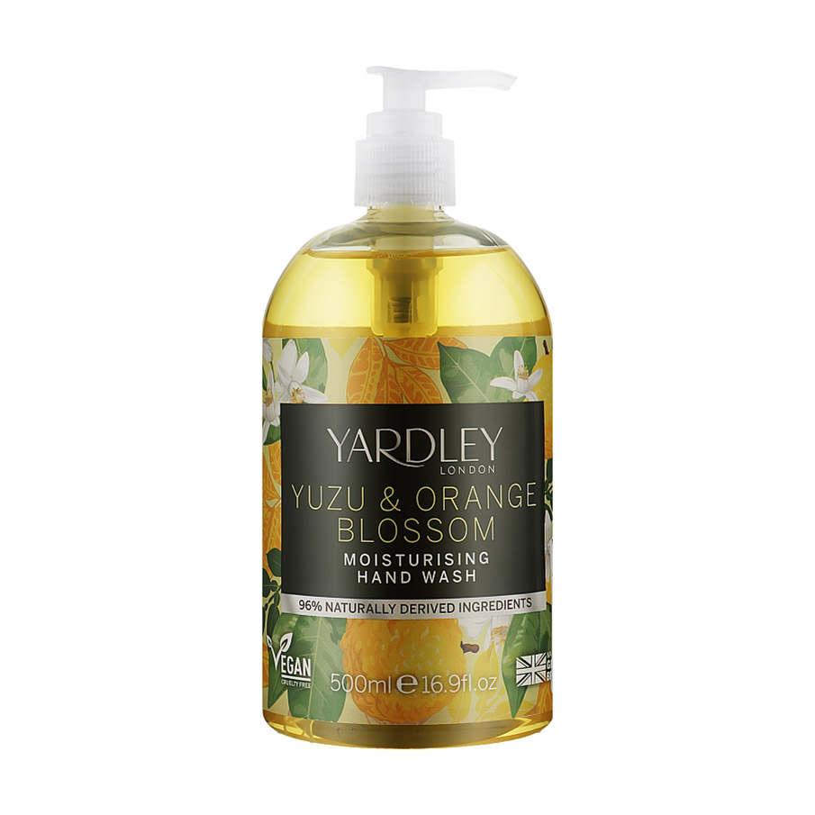 Засіб для миття рук Yardley Yuzu &amp; Orange Blossom Moisturising Hand Wash, 500 мл