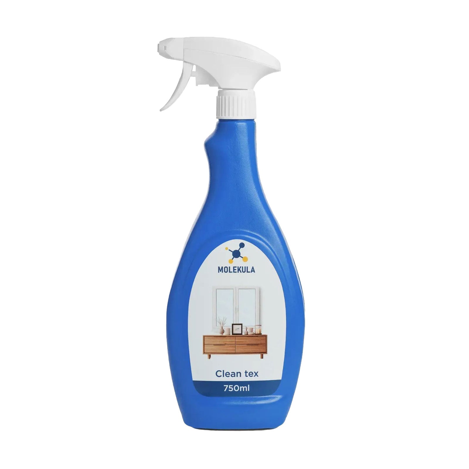 Засіб для миття скла, дзеркал та полірування меблів MOLEKULA Clean Tex, 750 мл