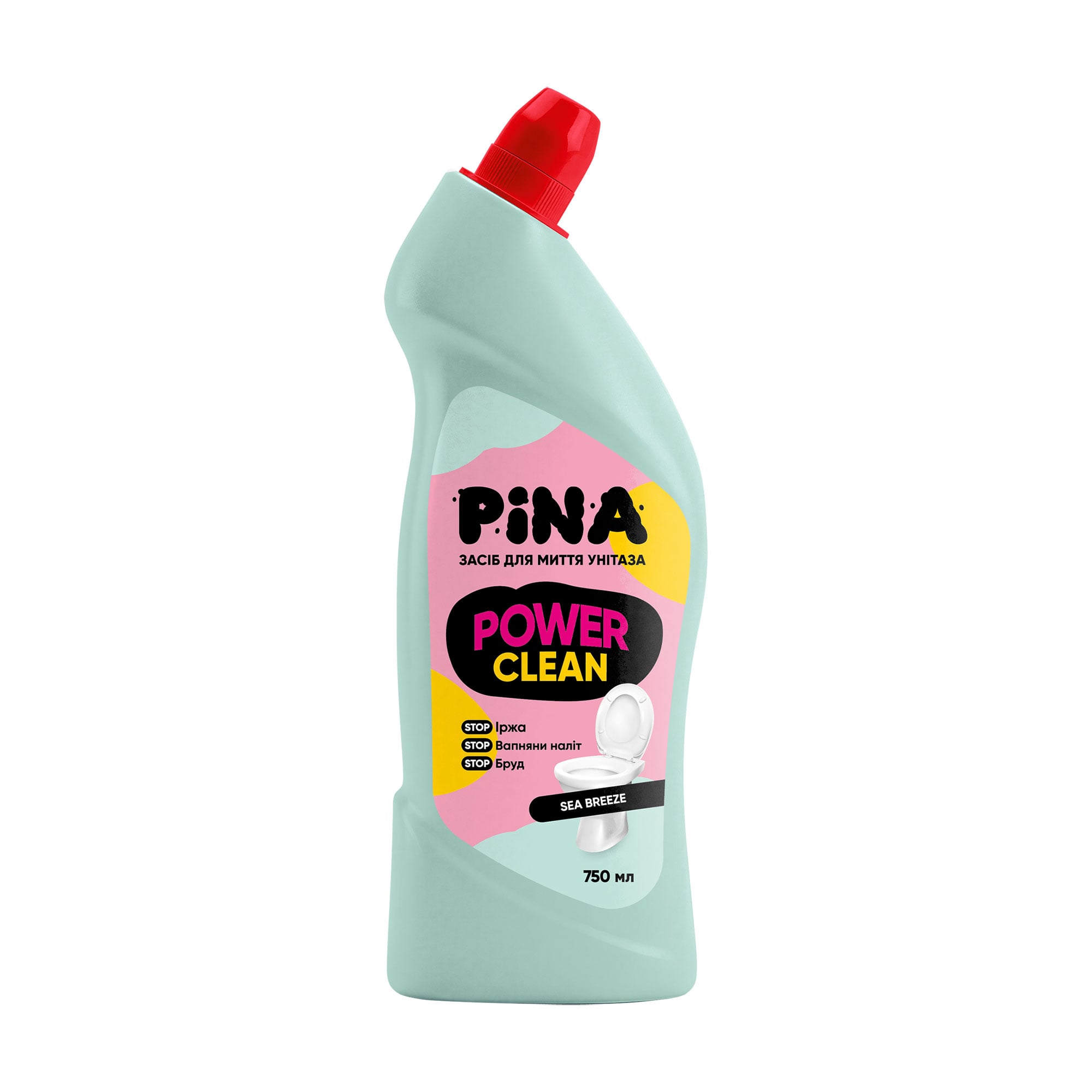 Засіб для миття унітаза PINA Power Clean Sea Breeze, 750 мл
