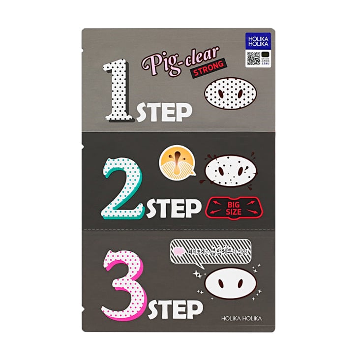 Засіб для очищення пор Holika Holika Pig Clear Blackhead 3-Step Kit (Strong) з деревним вугіллям, 15 г