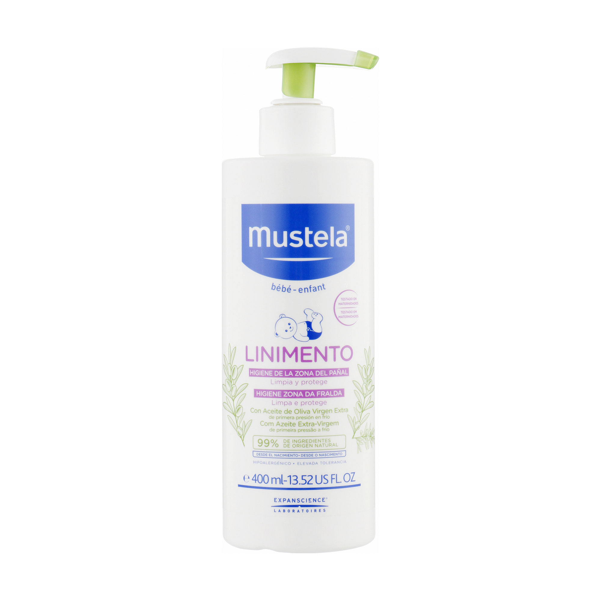 Засіб для очищення шкіри під підгузником Mustela Liniment, 400 мл