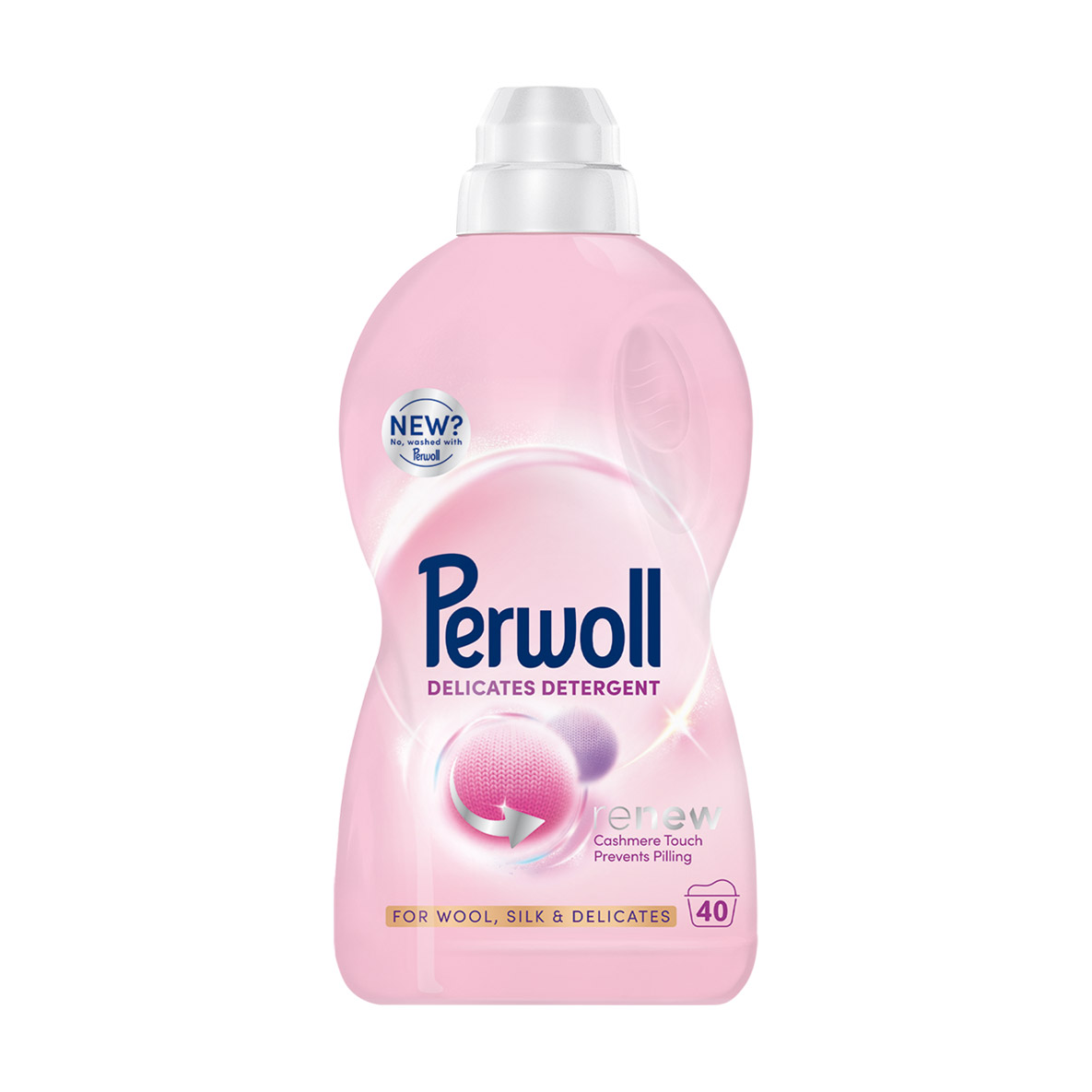 Засіб для прання Perwoll Renew Delicates Detergent для вовни, шовку та делікатних тканин, 40 циклів прання, 2 л