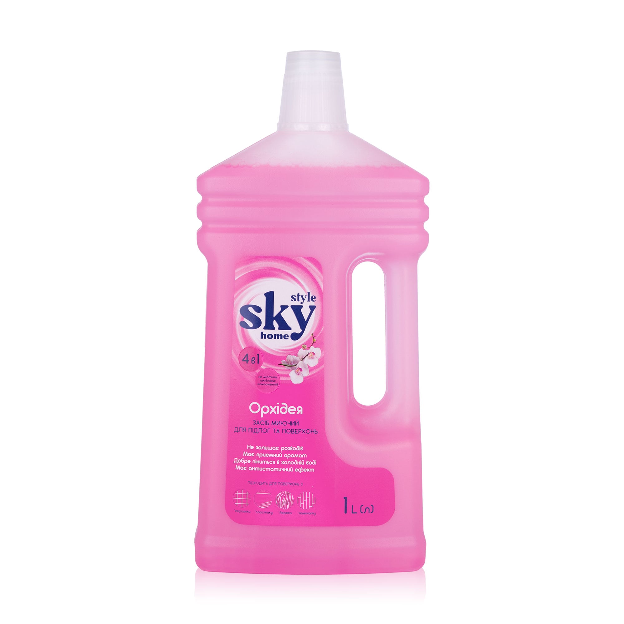 Засіб для прибирання підлог, стін та поверхонь Sky Квітковий, 1 л