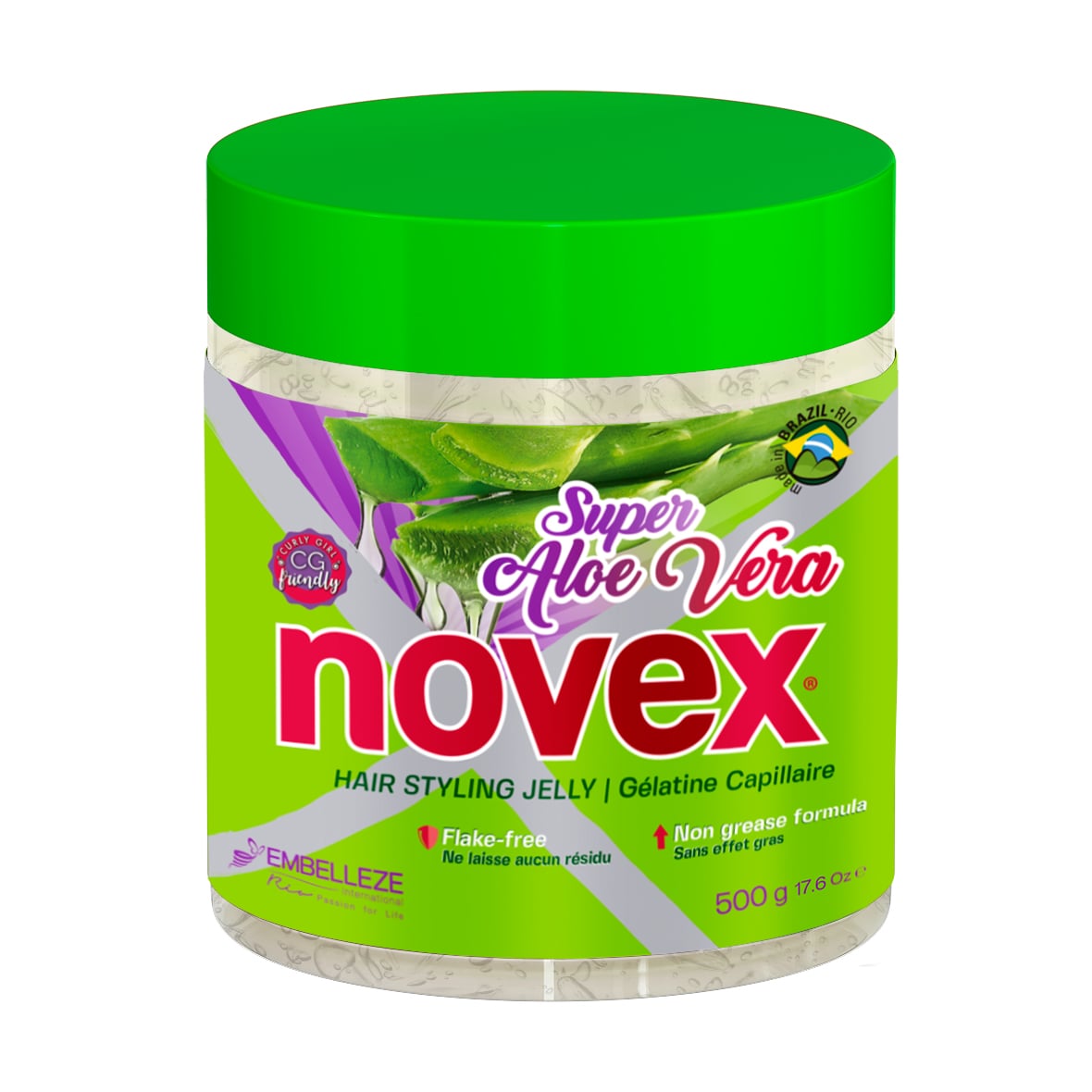 Засіб для укладання волосся Novex Super Aloe Vera Hair Styling Jelly з алое вера, 500 г