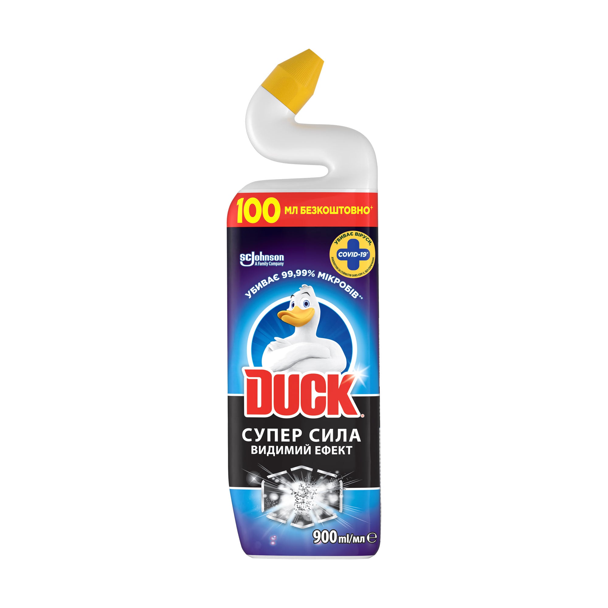 Засіб для унітазу Duck Суперсила видимий ефект, 900 мл
