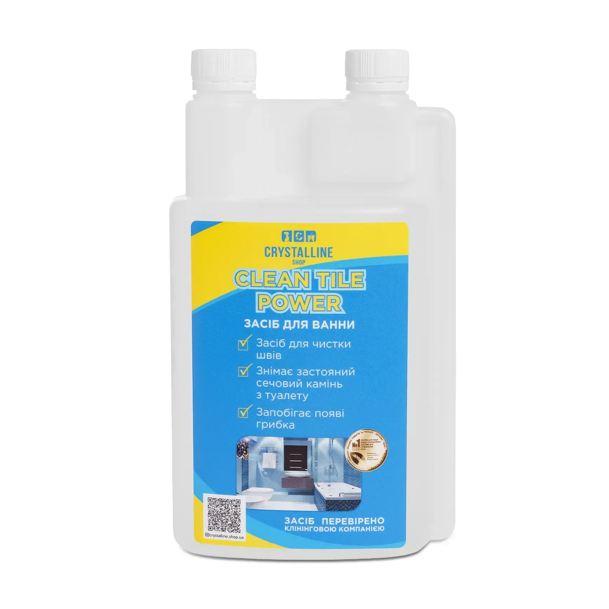Засіб для видалення складних соляних нальотів Crystalline Shop Clean Tile Power, 1 л