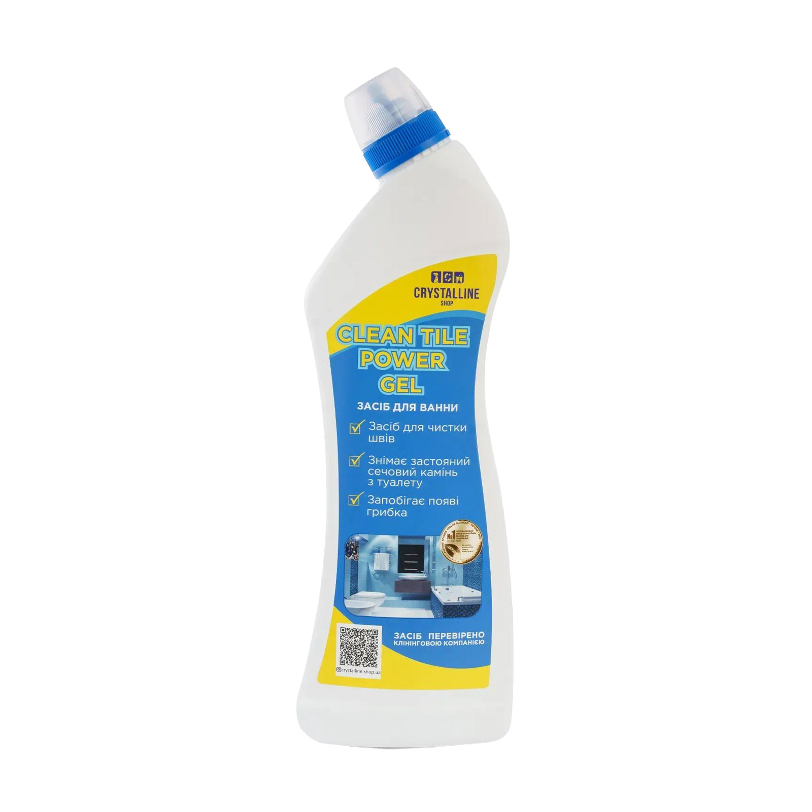 Засіб для видалення складних соляних нальотів Crystalline Shop Clean Tile Power Gel, 750 мл