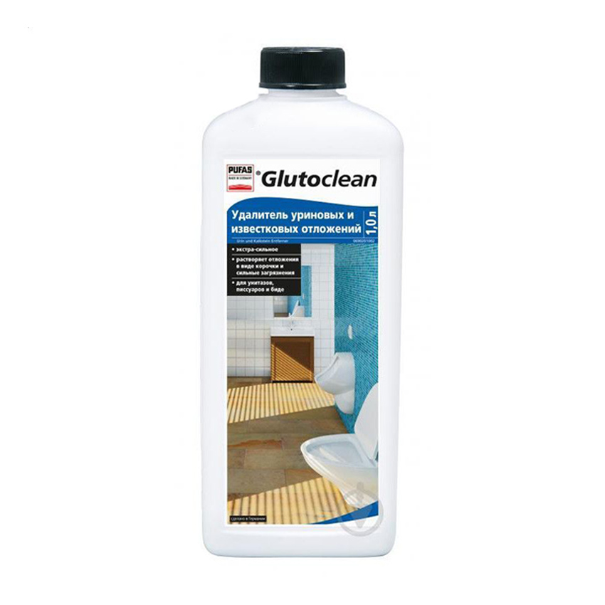 Засіб для видалення уринових та вапняних відкладень Glutoclean, 1 л