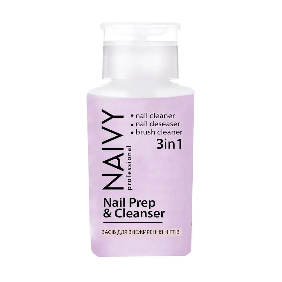 Засіб для знежирення нігтів 3в1 Naivy Professional Nail Prep &amp; Cleanser, 180 мл