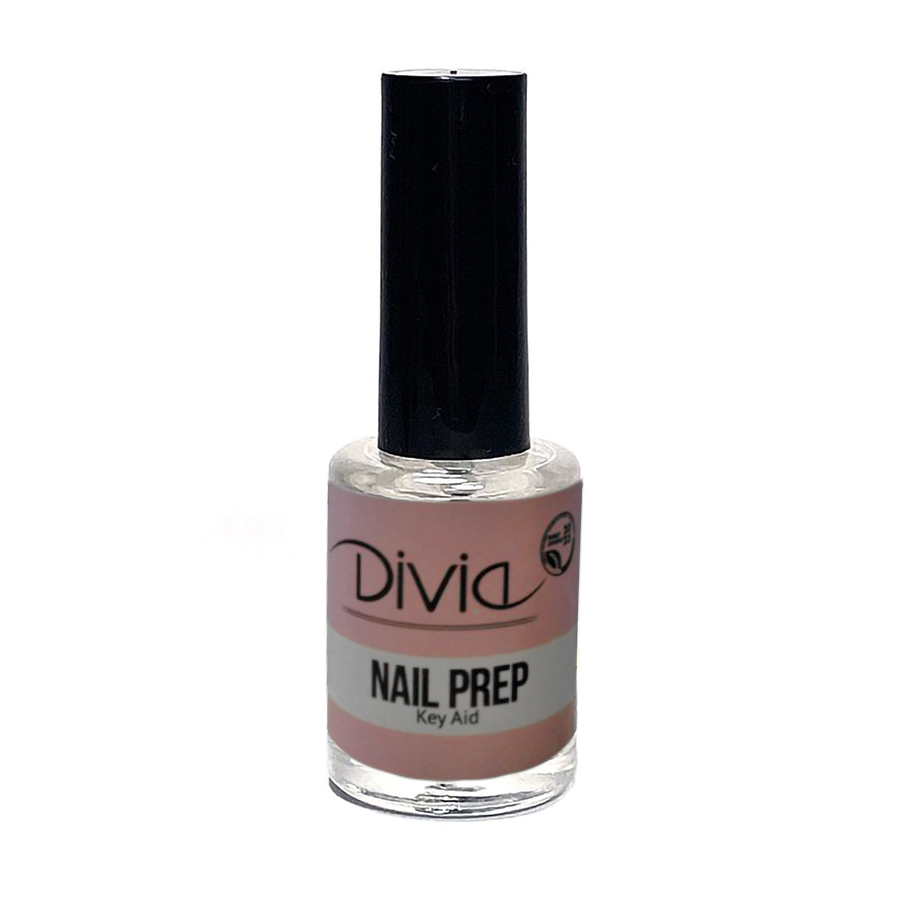 Засіб для знежирення та дегідрації нігтів Divia Nail Prep Key Aid, 14 мл