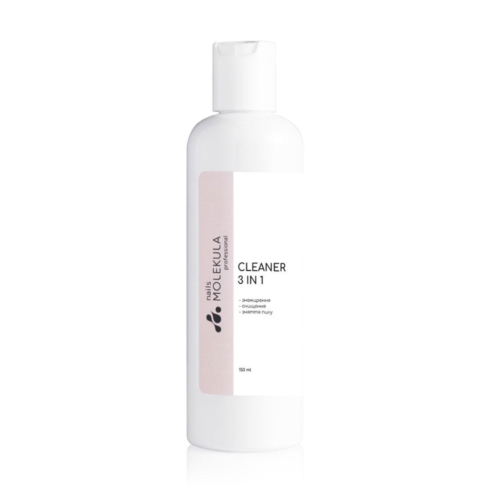 Засіб для знежирення та видалення липкого шару 3 в 1 Nails Molekula Professional Cleaner 3 In 1, 150 мл