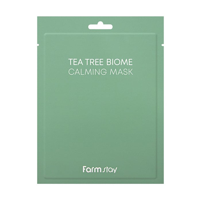 Заспокійлива маска для обличчя FarmStay Tea Tree Biome Calming Mask з екстрактом чайного дерева, 10*25 мл