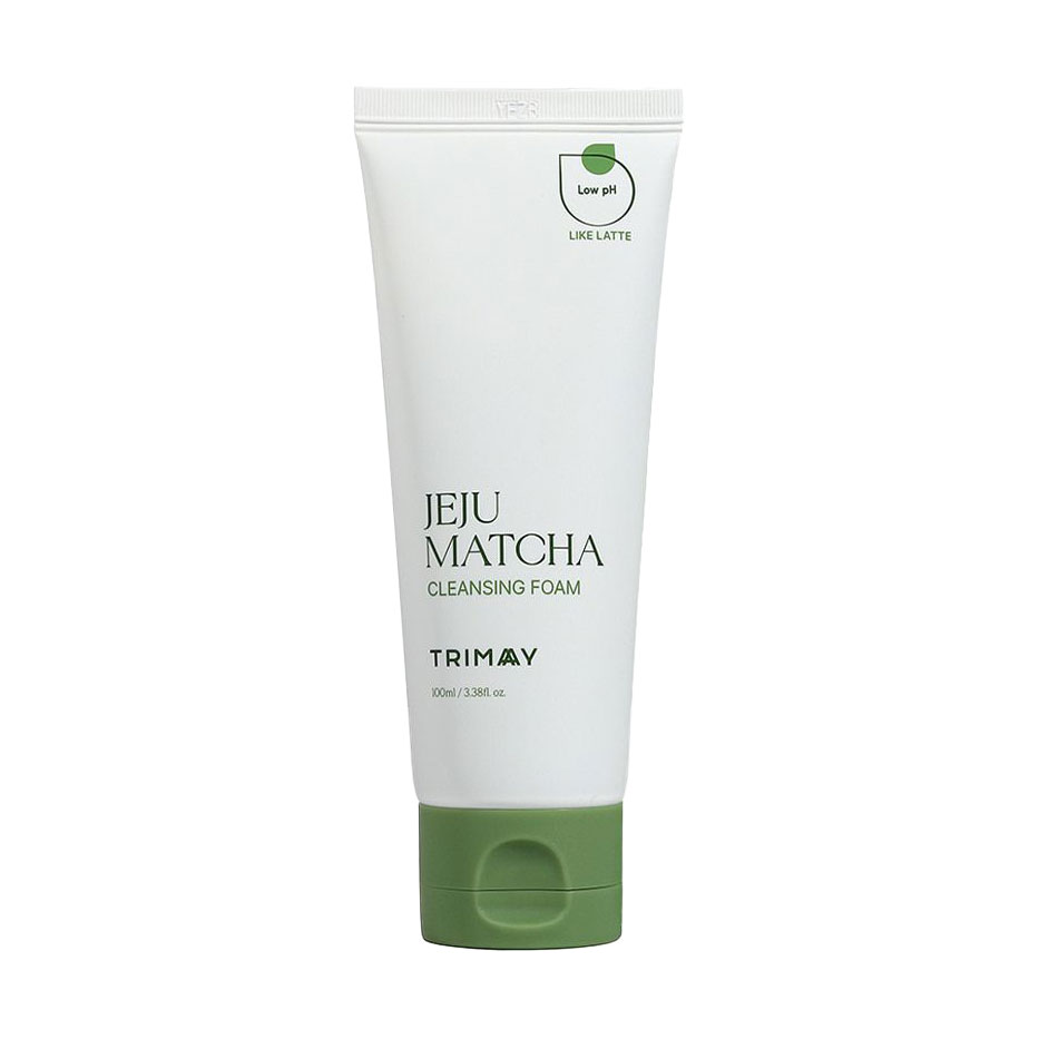 Заспокійлива очищувальна пінка для обличчя Trimay Jeju Matcha Low Ph Cleansing Foam з екстрактом матча, 100 мл