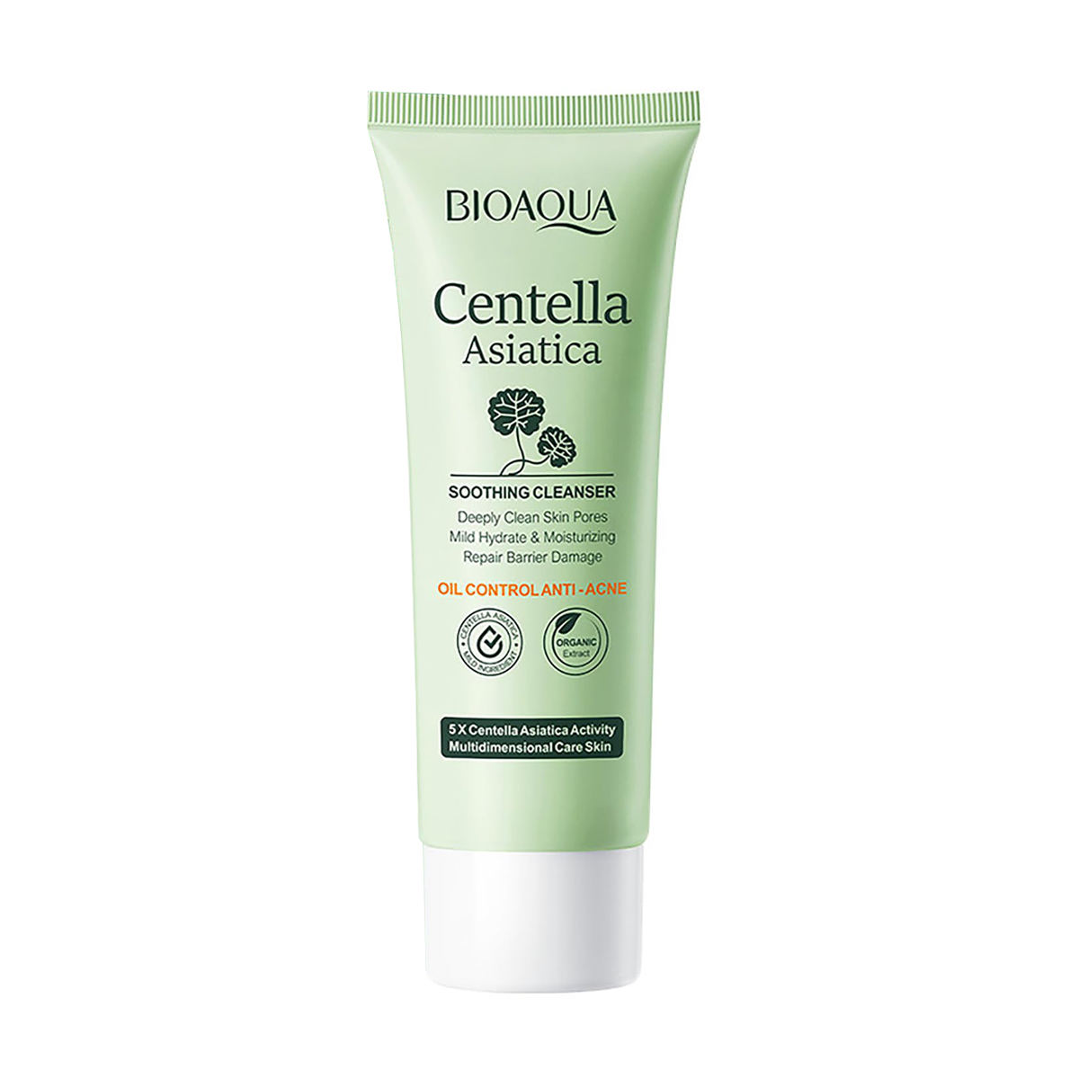 Заспокійлива пінка для вмивання Bioaqua Centella Asiatica Soothing Cleanser з азійською центелою, 100 г