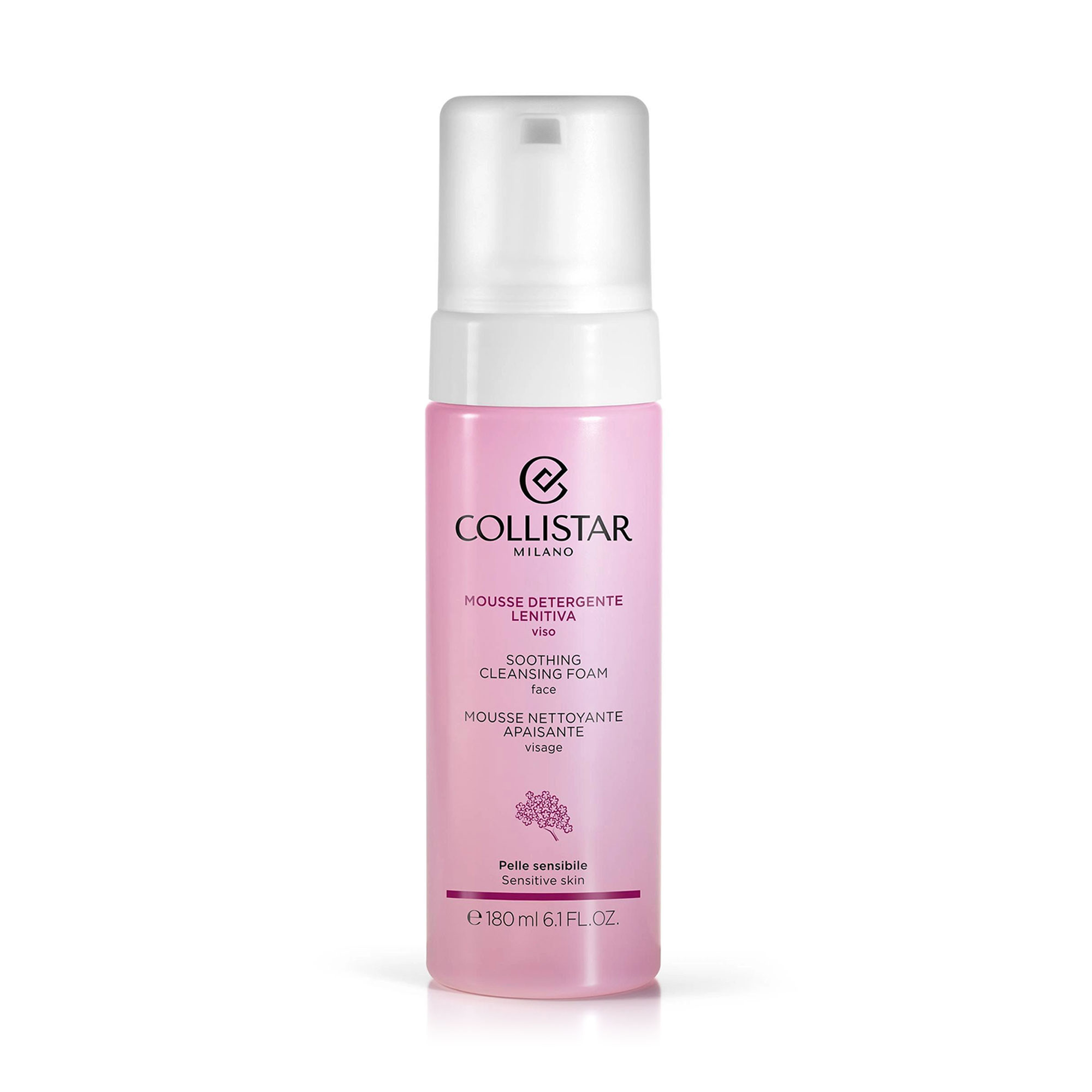 Заспокійлива пінка для вмивання Collistar Soothing Cleansing Foam для чутливої шкіри, 180 мл