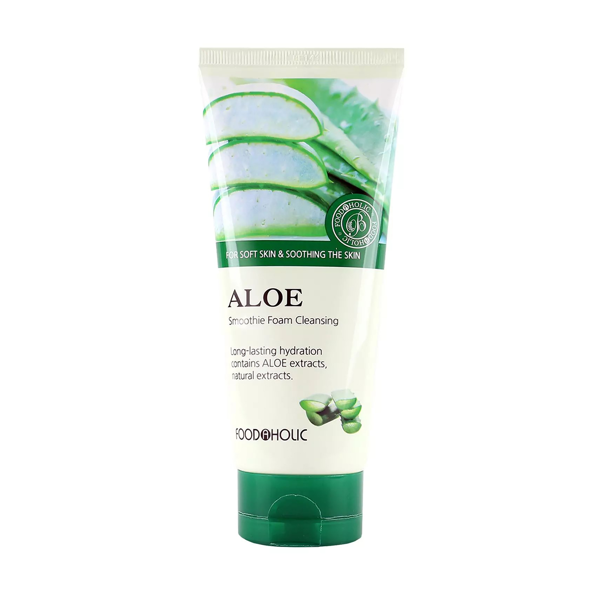 Заспокійлива пінка для вмивання Food A Holic Smoothie Aloe Natural Foam Cleansing з алое вера, 150 мл
