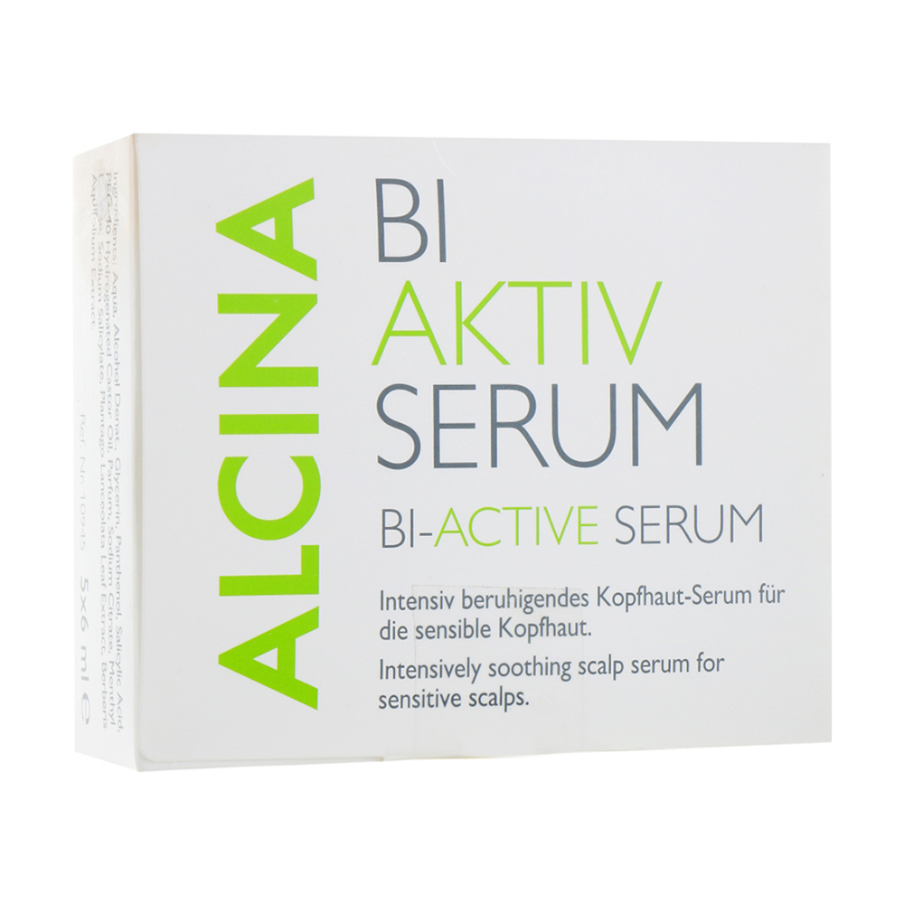 Заспокійлива сироватка Alcina Bio-Active Serum для сверблячої, роздратованої шкіри голови, 5*6 мл