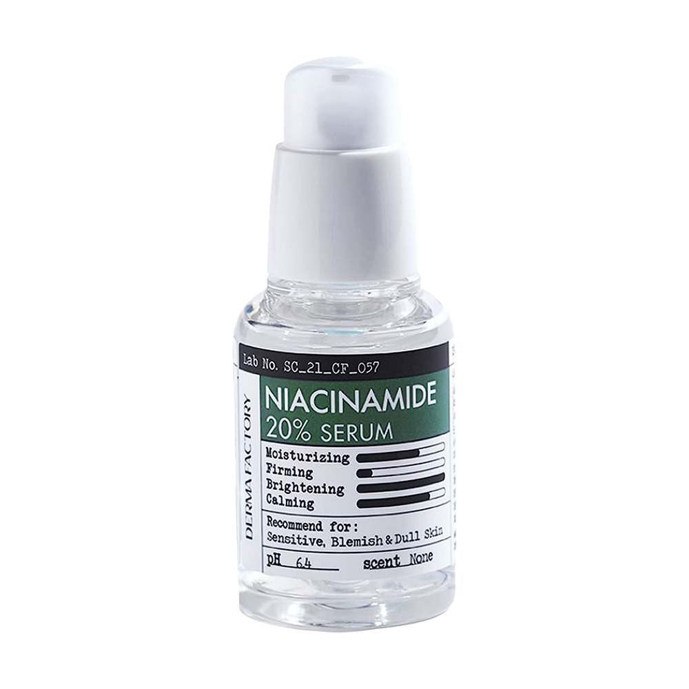 Заспокійлива сироватка для обличчя Derma Factory Niacinamide 20% Serum з ніацинамідом, 30 мл