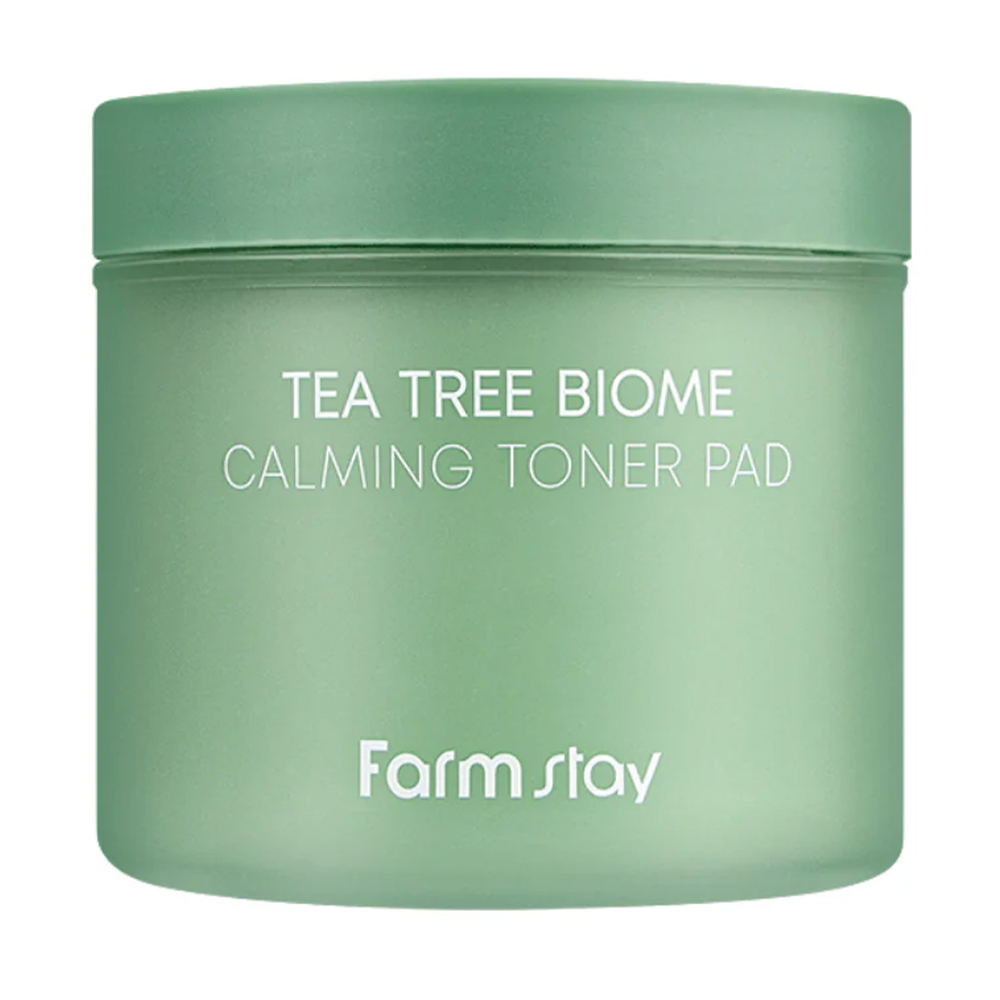 Заспокійливі тонер-диски для обличчя FarmStay Tea Tree Biome Calming Toner Pad з екстрактом чайного дерева, 140 мл, 70 шт